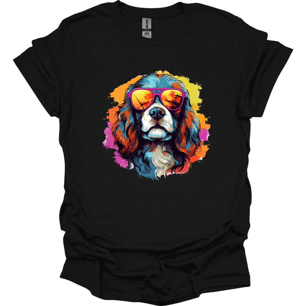 Cavalier King Charles Spaniel - Top Dog T-Shirt - Black