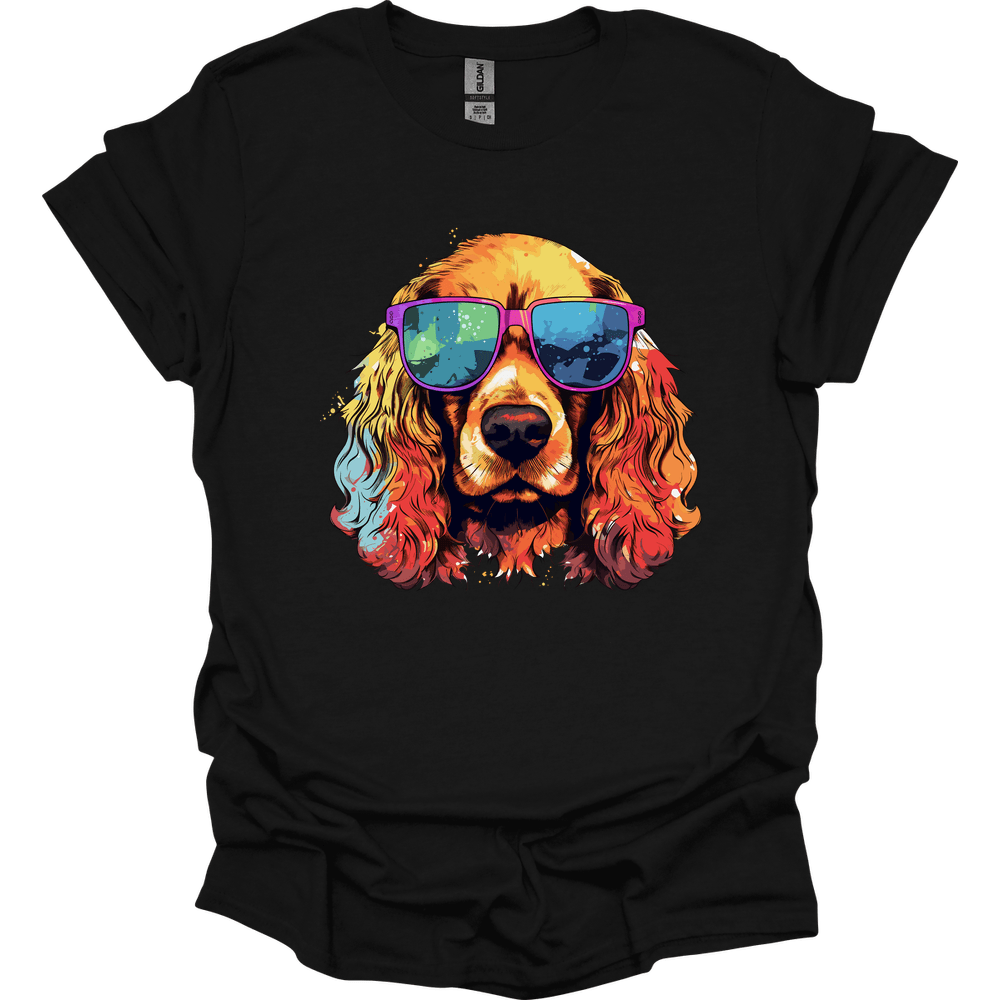 Cocker Spaniel - Top Dog T-Shirt - Black