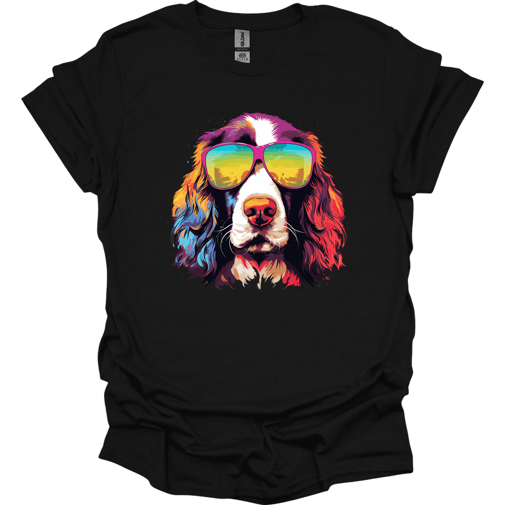 English Springer Spaniel - Top Dog T-Shirt - Black