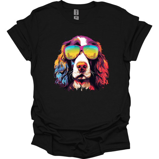 English Springer Spaniel - Top Dog T-Shirt - Black