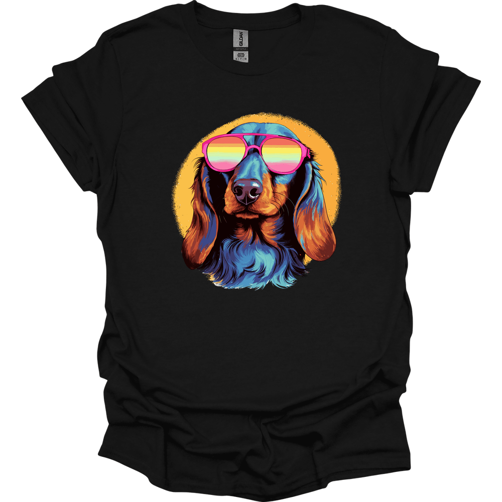 Dachshund - Top Dog T-Shirt - Black