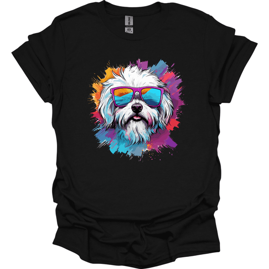 Maltese - Top Dog T-Shirt - Black