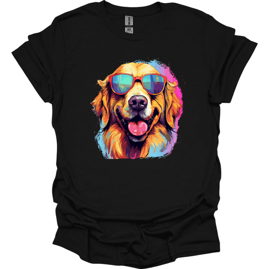 Golden Retriever - Top Dog T-Shirt - Black