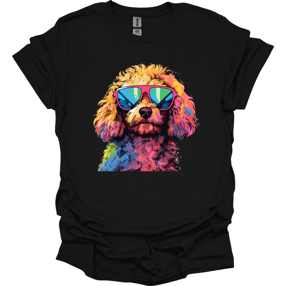 Poodle - Top Dog T-Shirt - Black