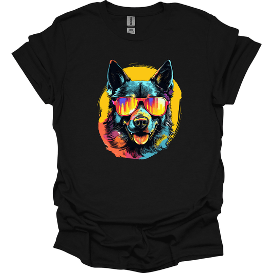 Norwegian Elkhound - Top Dog T-Shirt - Black