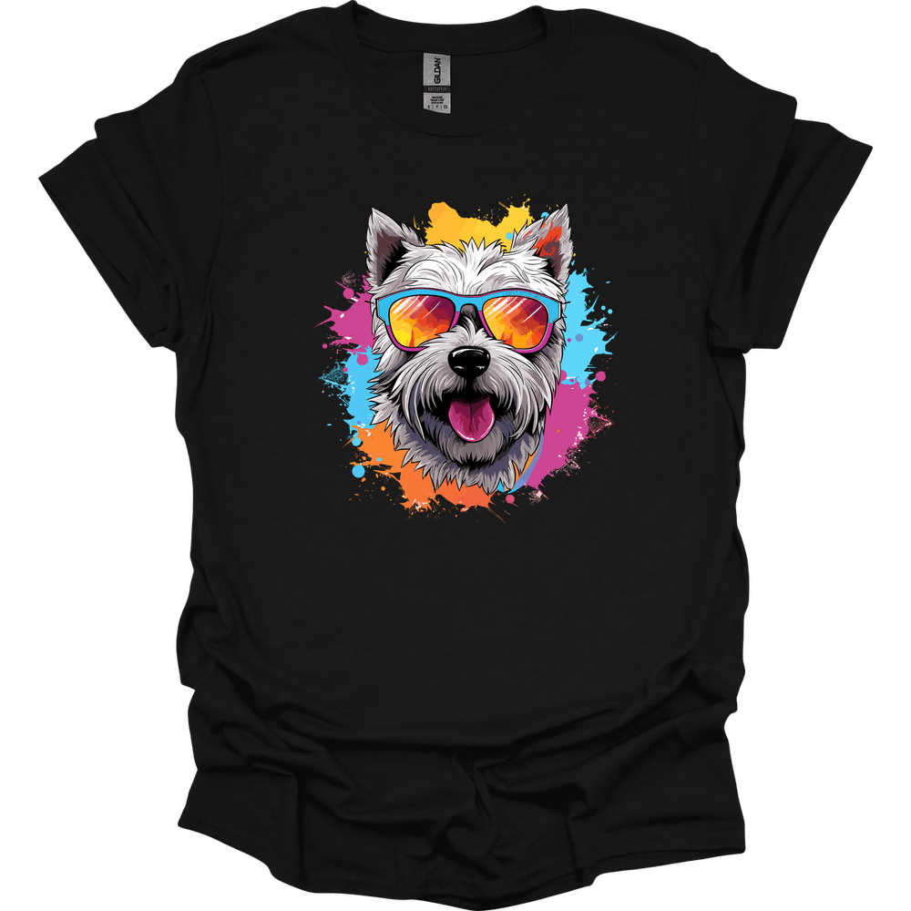 West Highland White Terrier - Top Dog T-Shirt - Black