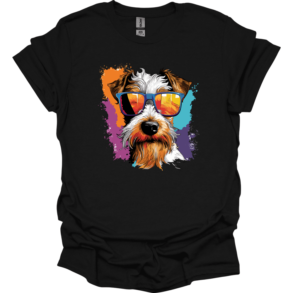 Wire Fox Terrier - Top Dog T-Shirt - Black