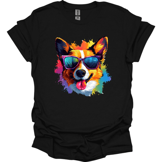 Welsh Corgi - Top Dog T-Shirt - Black