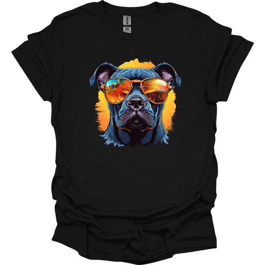 Staffordshire Bull Terrier - Top Dog T-Shirt - Black