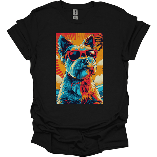 Yorkshire Terrier - Summer Dog T-Shirt - Black