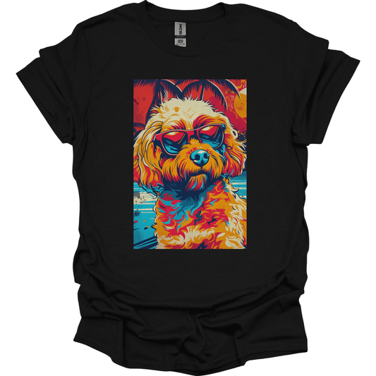 Poodle - Summer Dog T-Shirt - Black