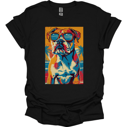 Mastiff - Summer Dog T-Shirt - Black