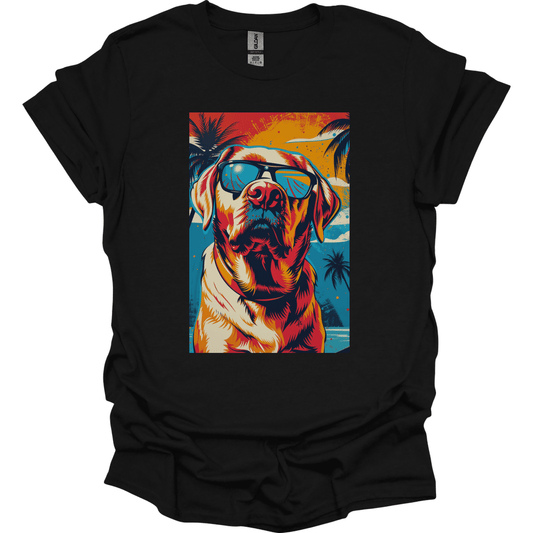 Labrador - Summer Dog T-Shirt - Black