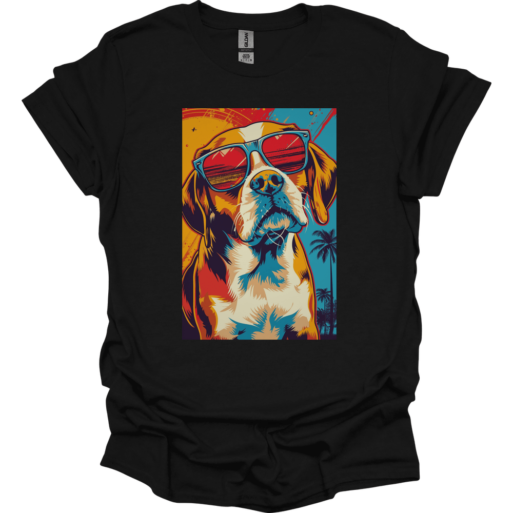 Beagle - Summer Dog T-Shirt - Black