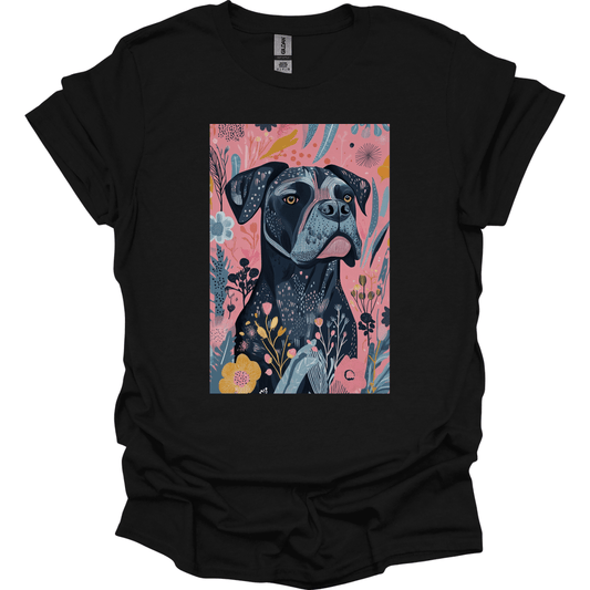Cane Corso - Boho Dog T-Shirt - Black