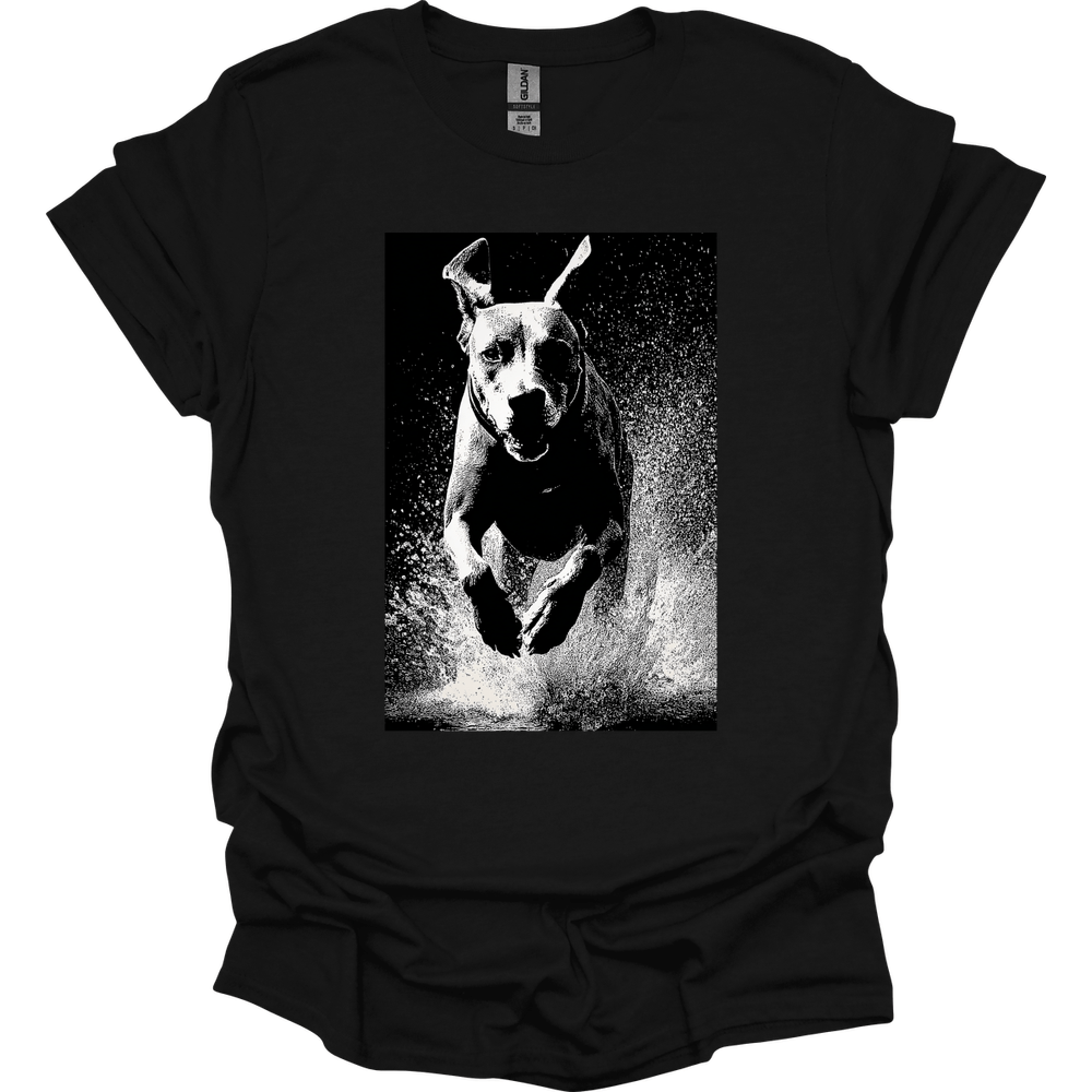 Rhodesian Ridgeback - Puddle Dog T-Shirt - Black