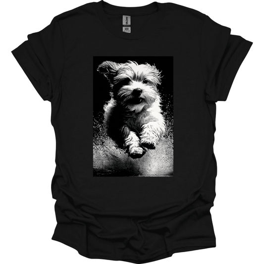 Shih Tzu - Puddle Dog T-Shirt - Black