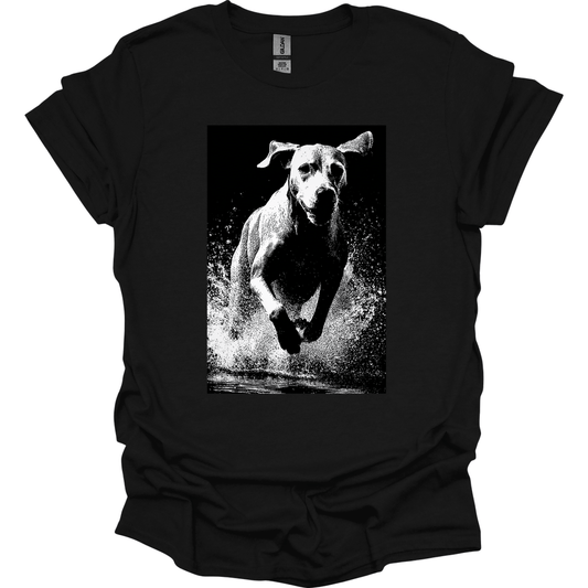 Bracco Italiano - Puddle Dog T-Shirt - Black
