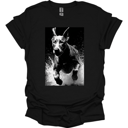 Great Dane - Puddle Dog T-Shirt - Black