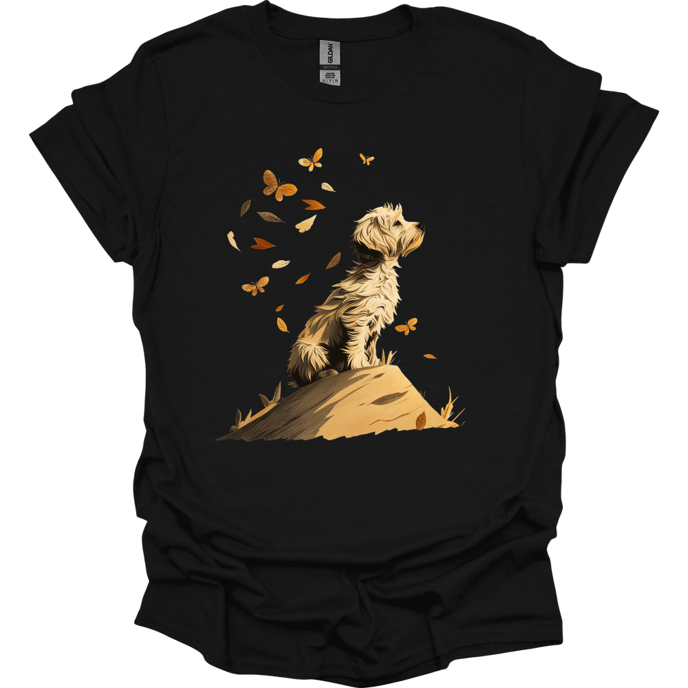 Bichon Frise - Fall Dog T-Shirt - Black