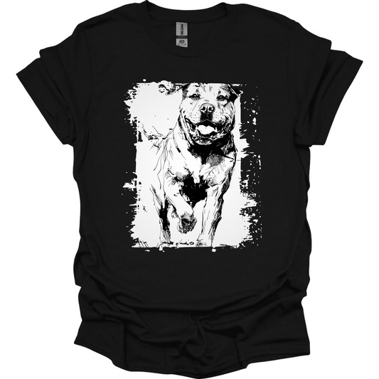 Rottweiler - Running Dog T-Shirt - Black