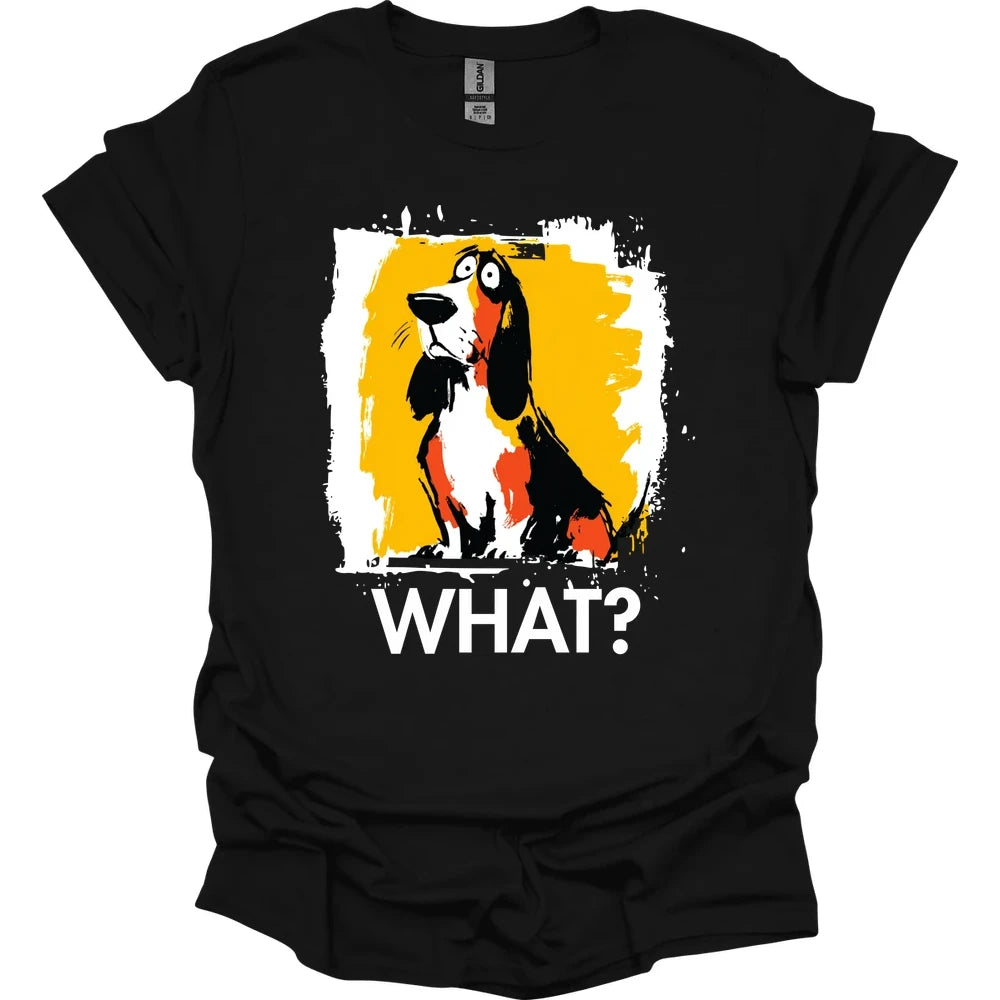 Basset Hound - What Dog T-Shirt - Black