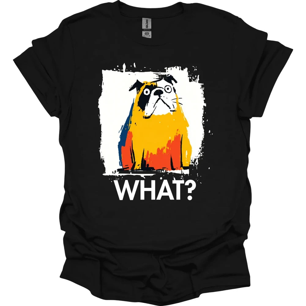 Bulldog - What Dog T-Shirt - Black