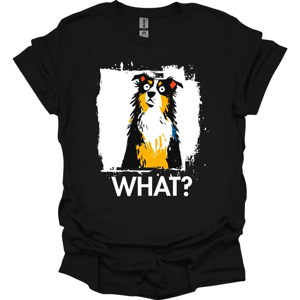 Australian Shepherd - What Dog T-Shirt - Black