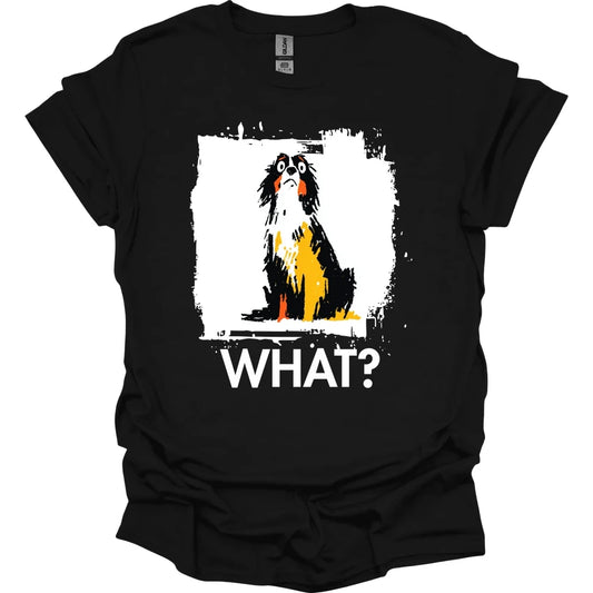 English Springer Spaniel - What Dog T-Shirt - Black
