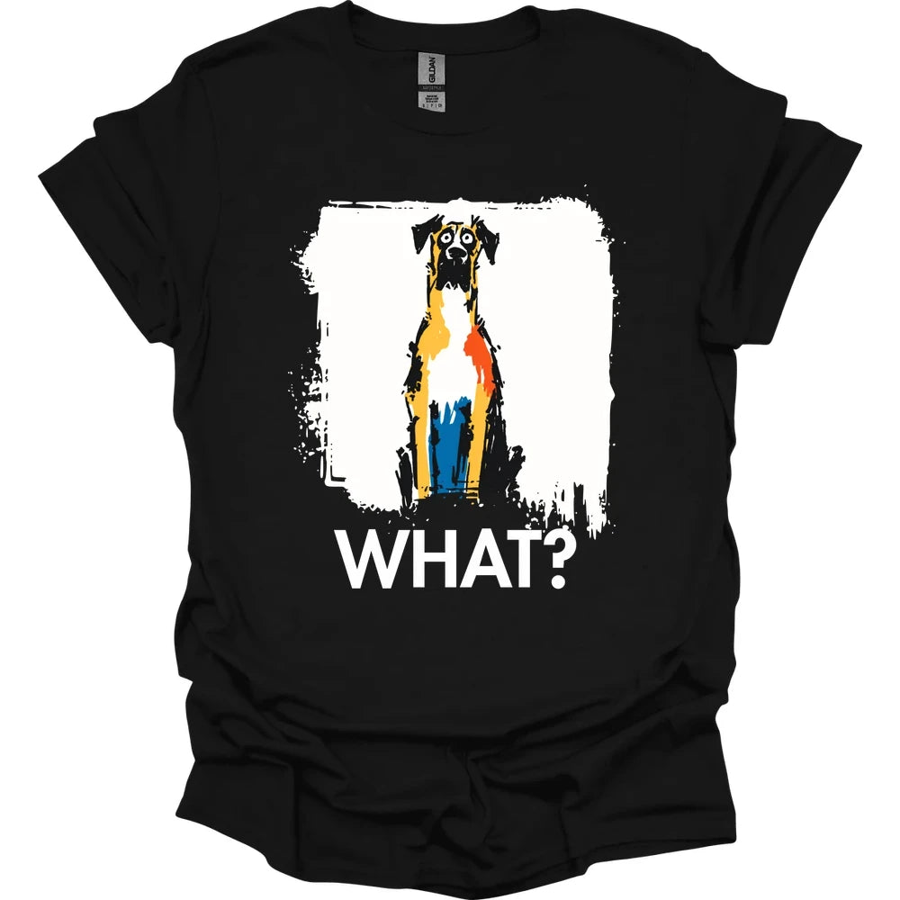 Great Dane - What Dog T-Shirt - Black