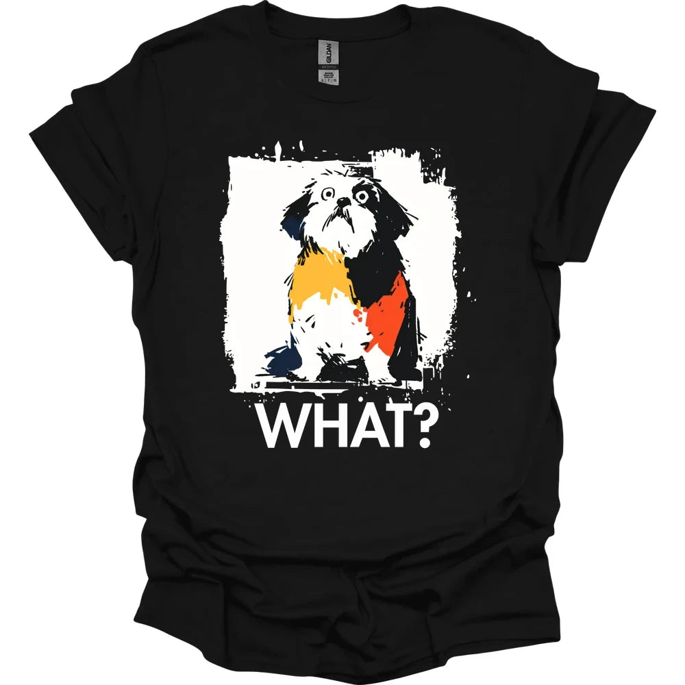 Shih Tzu - What Dog T-Shirt - Black