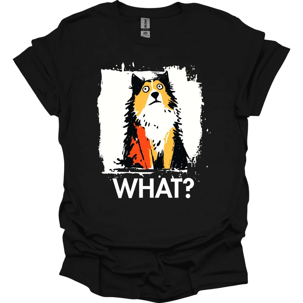 Shetland Sheepdog - What Dog T-Shirt - Black