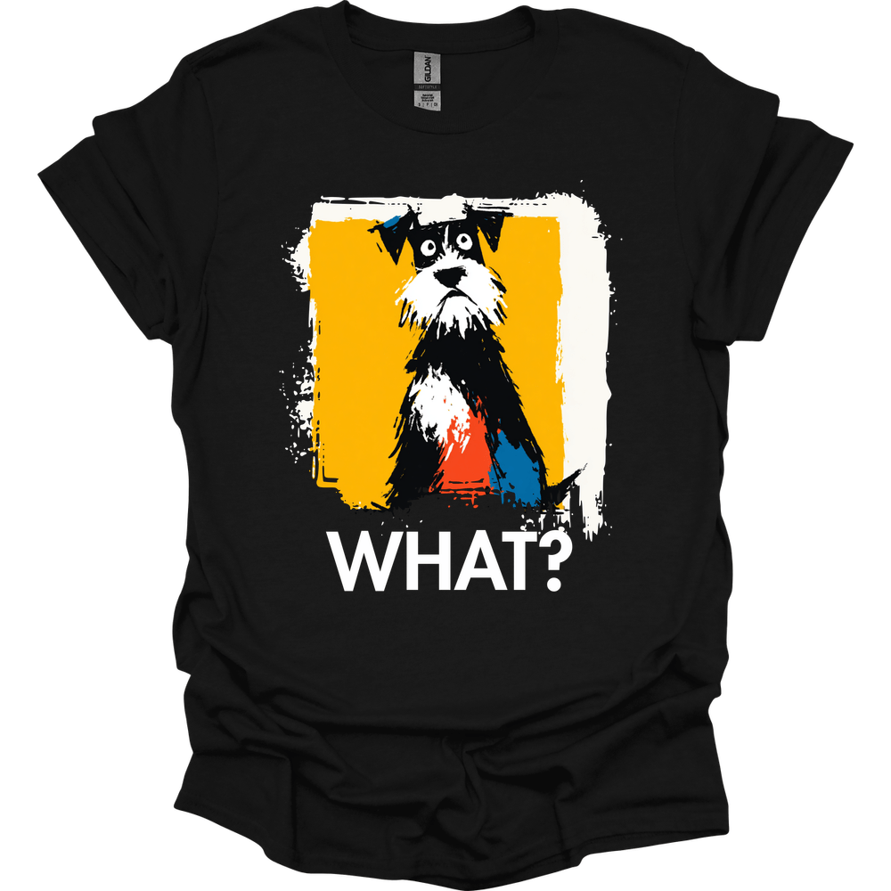 Miniature Schnauzer - What Dog T-Shirt - Black