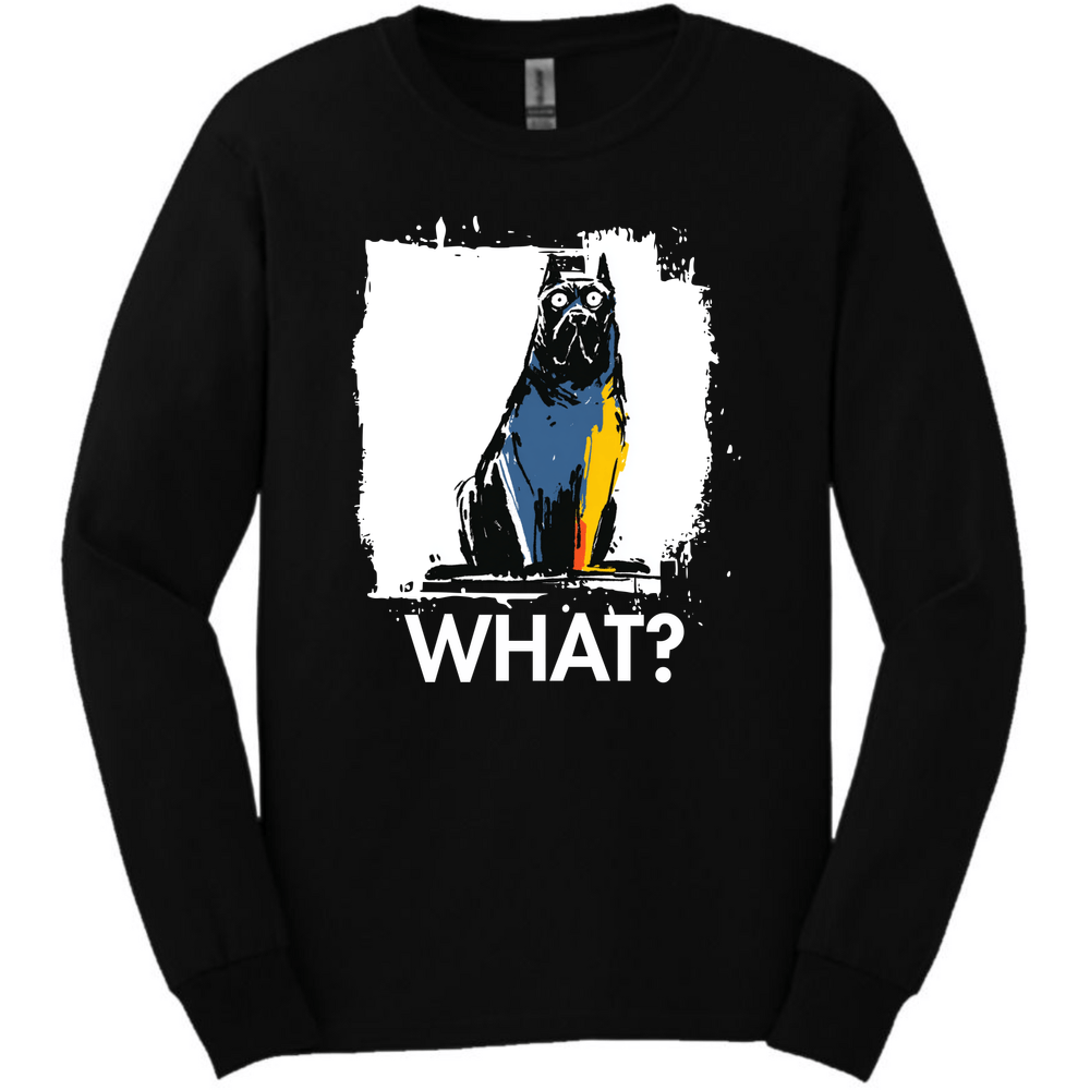Cane Corso - What Dog Long Sleeve Tee - Black
