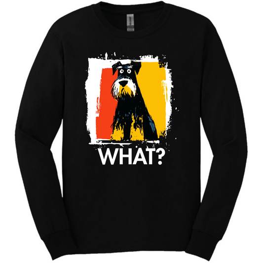 Giant Schnauzer - What Dog Long Sleeve Tee - Black