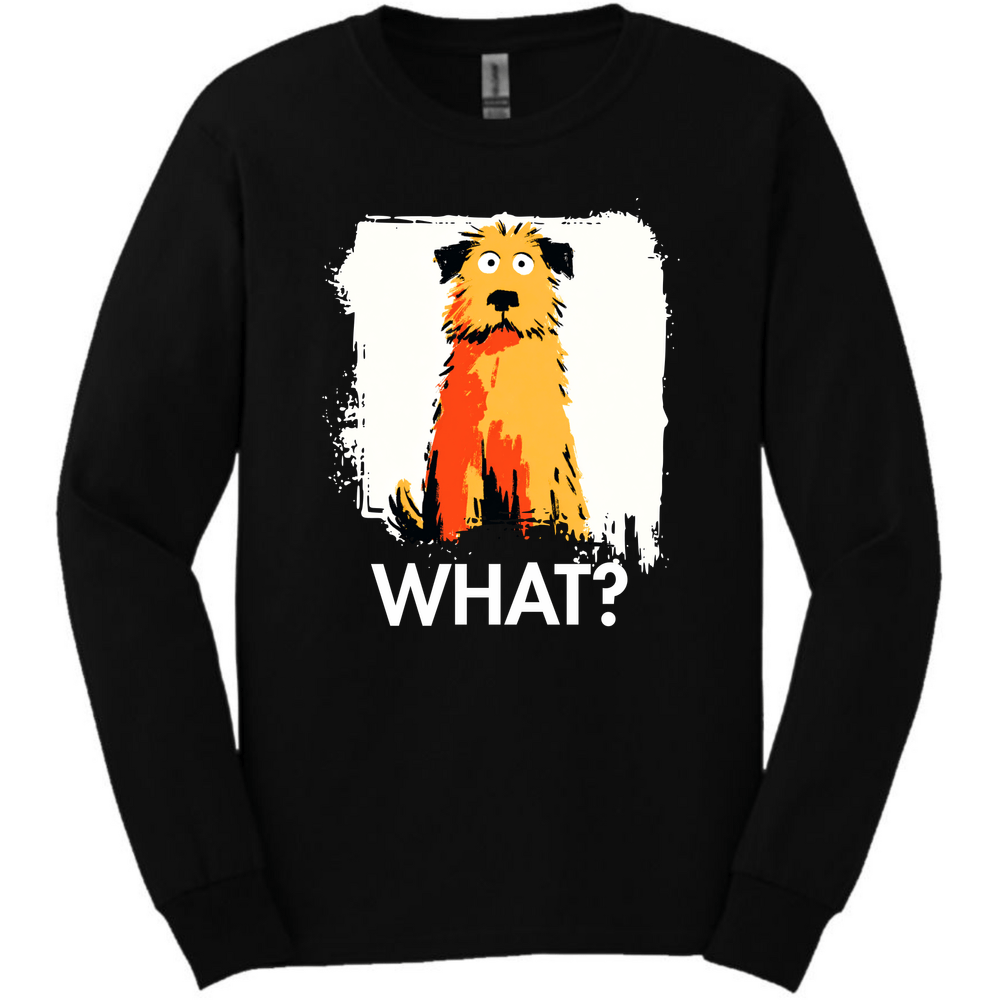 Golden Doodle - What Dog Long Sleeve Tee - Black