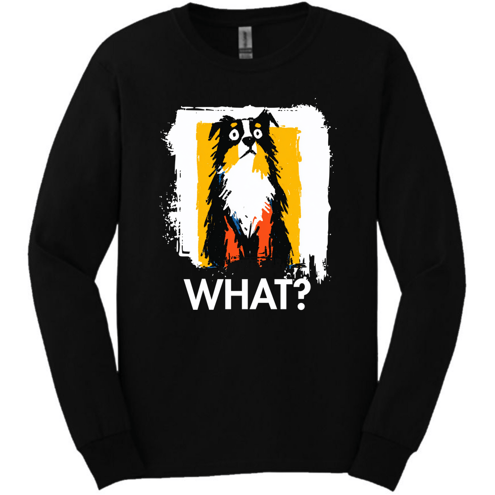 Miniature American Shepherd - What Dog Long Sleeve Tee - Black