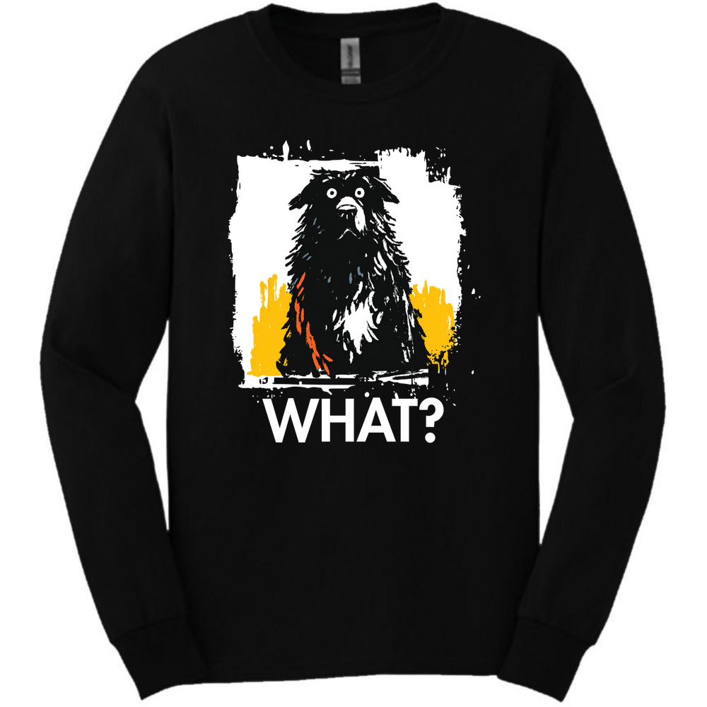 Newfoundland - What Dog Long Sleeve Tee - Black
