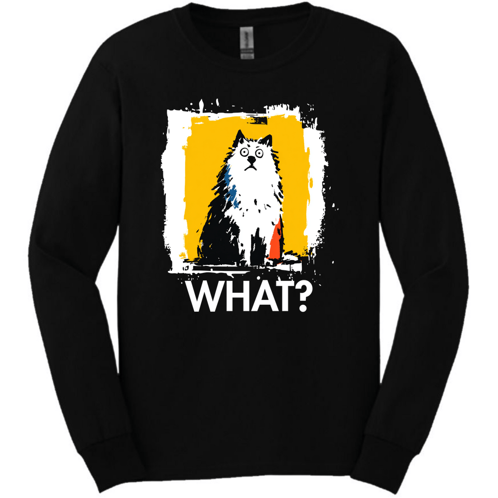 Samoyed - What Dog Long Sleeve Tee - Black