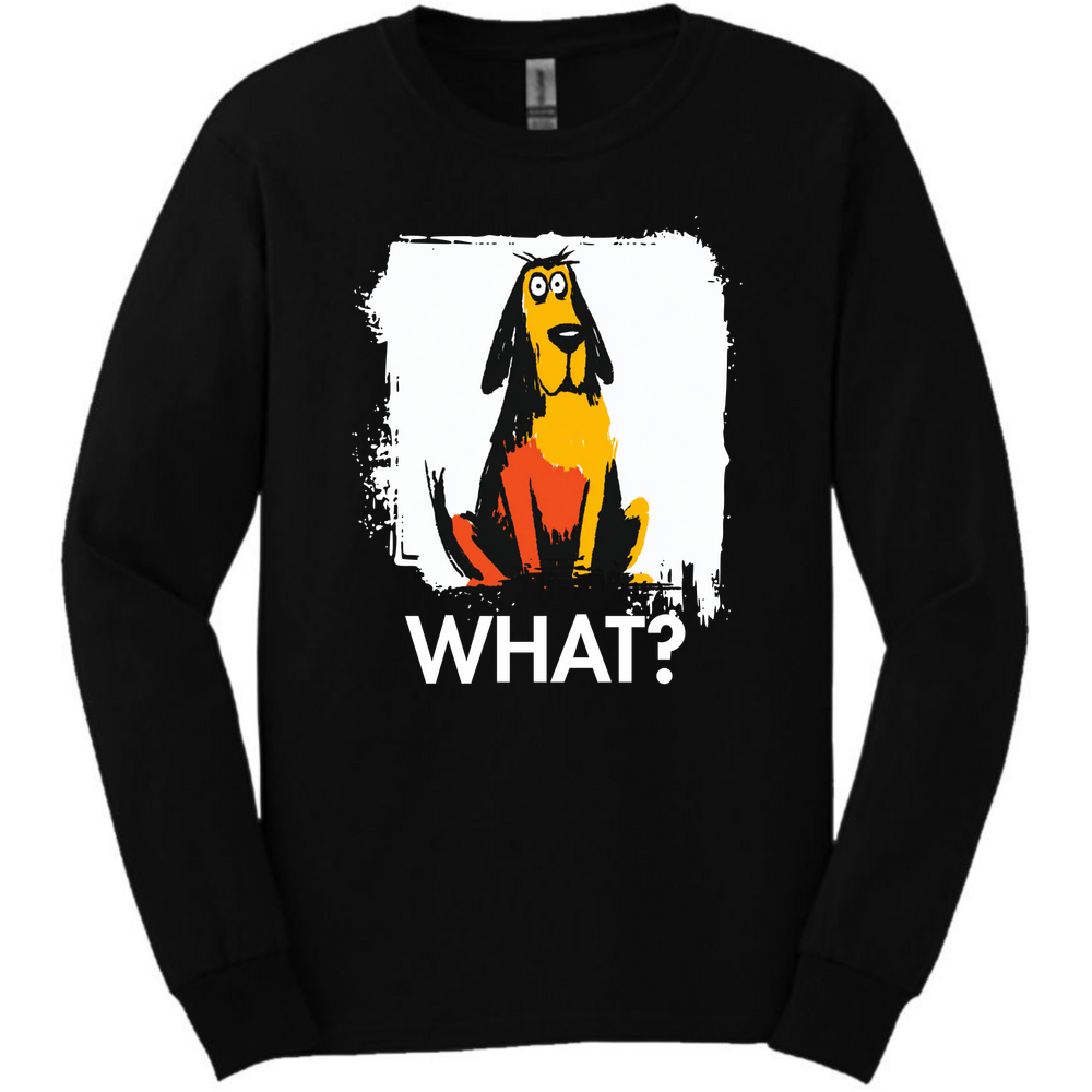 Bloodhound - What Dog Long Sleeve Tee - Black