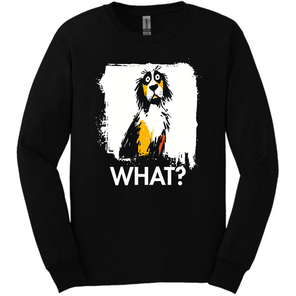 English Setter - What Dog Long Sleeve Tee - Black