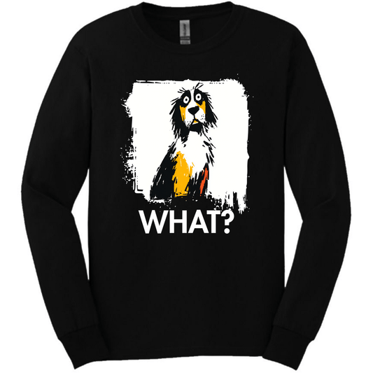 English Setter - What Dog Long Sleeve Tee - Black