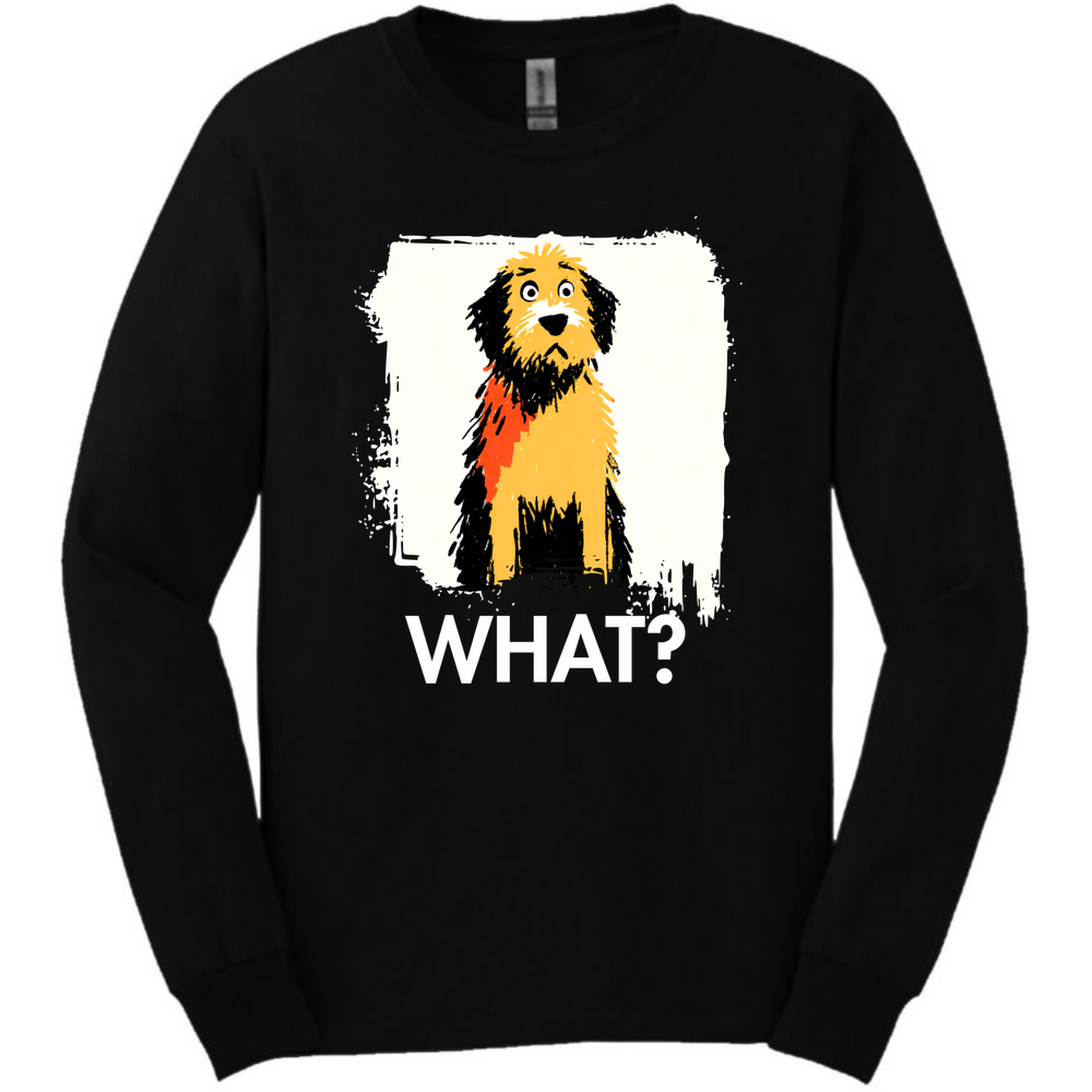 Labradoodle - What Dog Long Sleeve Tee - Black