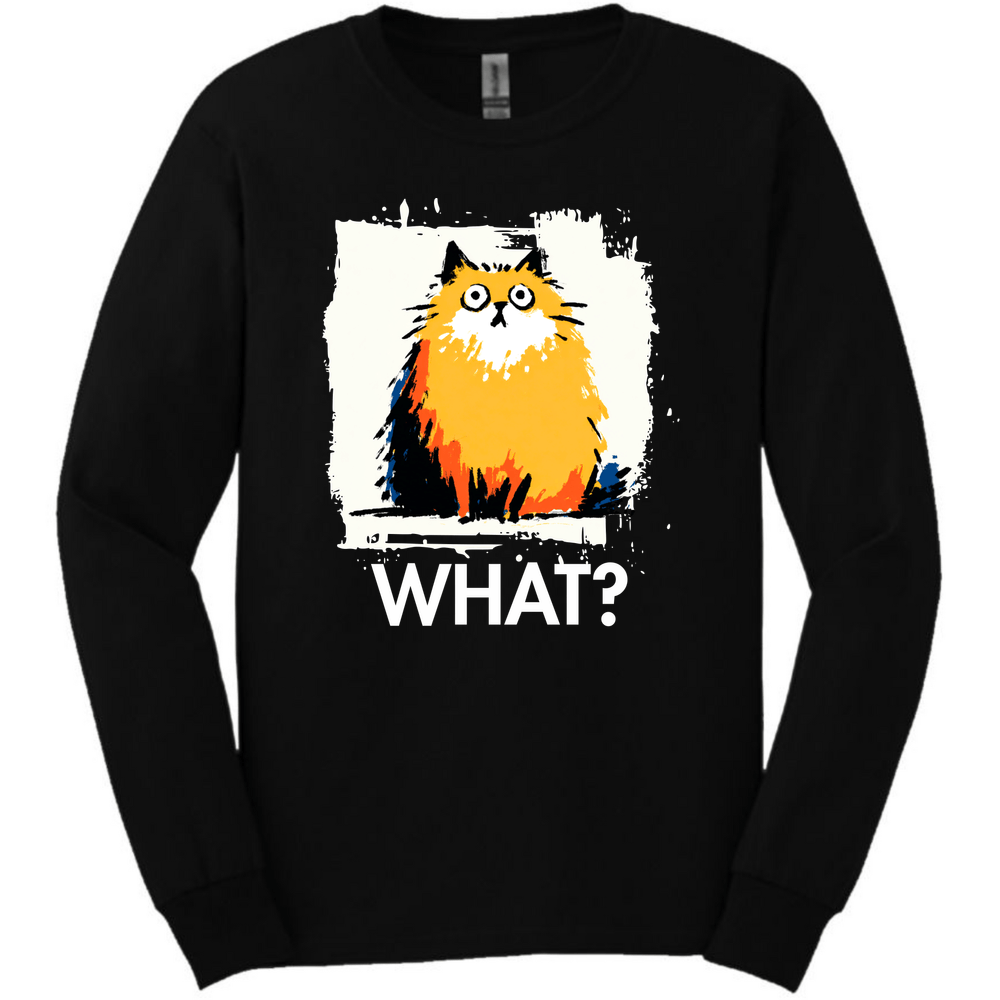 Pomeranian - What Dog Long Sleeve Tee - Black