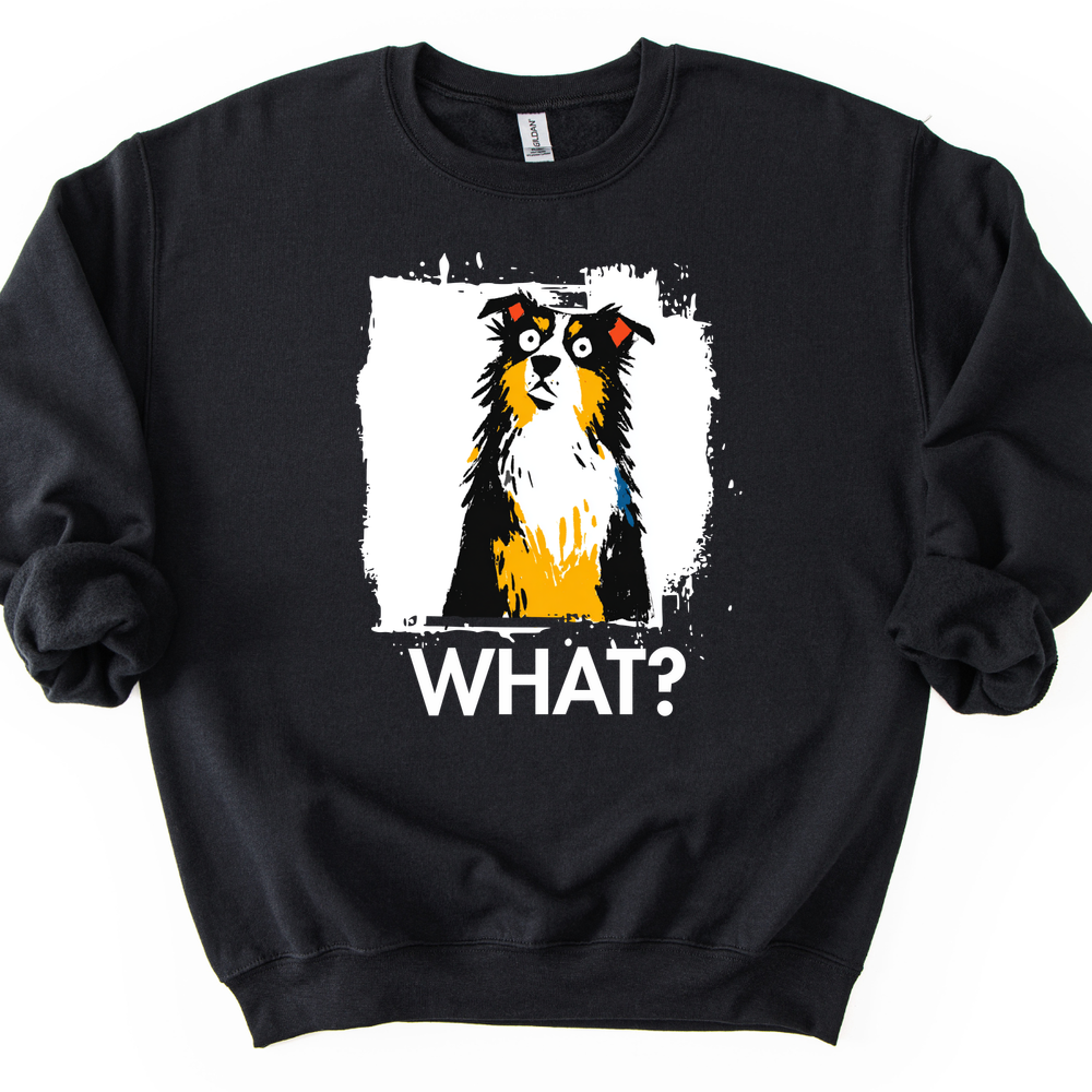 Australian Shepherd - What Dog Sweater - Black