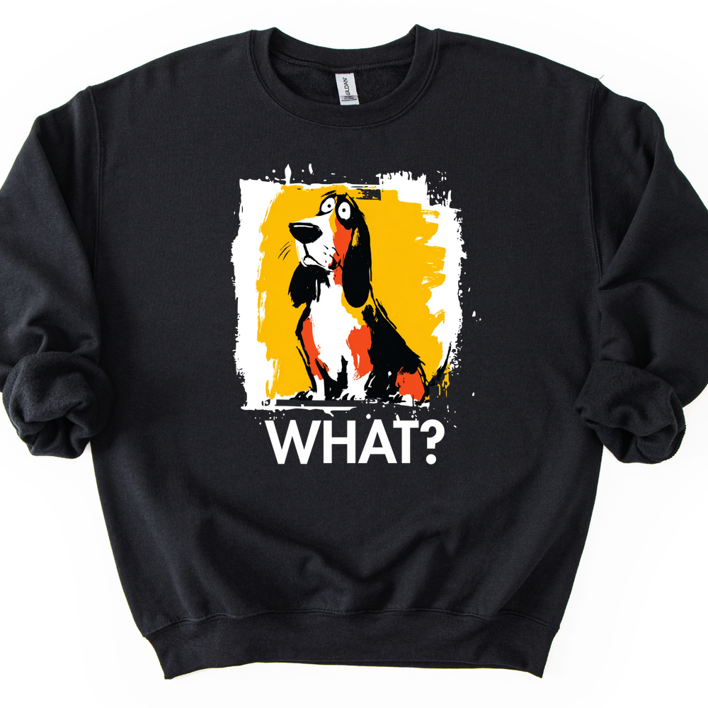 Basset Hound - What Dog Sweater - Black