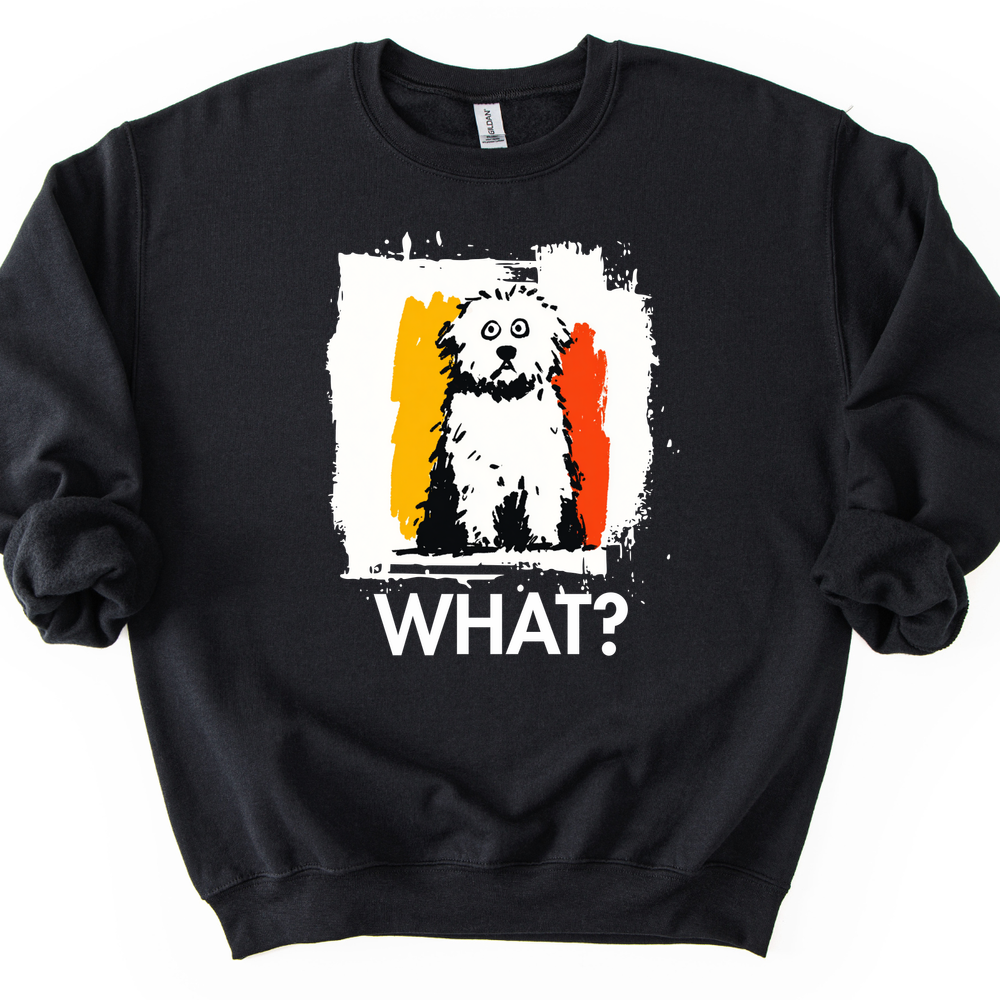 Bichon Frise - What Dog Sweater - Black