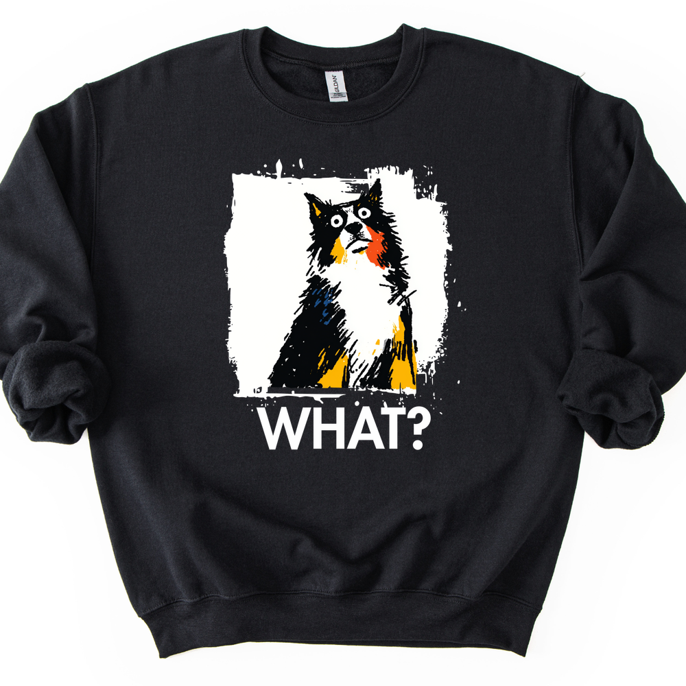 Border Collie - What Dog Sweater - Black