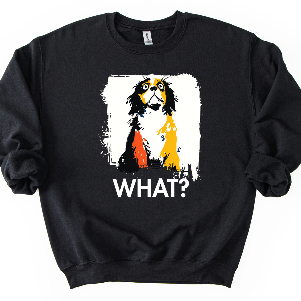 Cavalier King Charles Spaniel - What Dog Sweater - Black