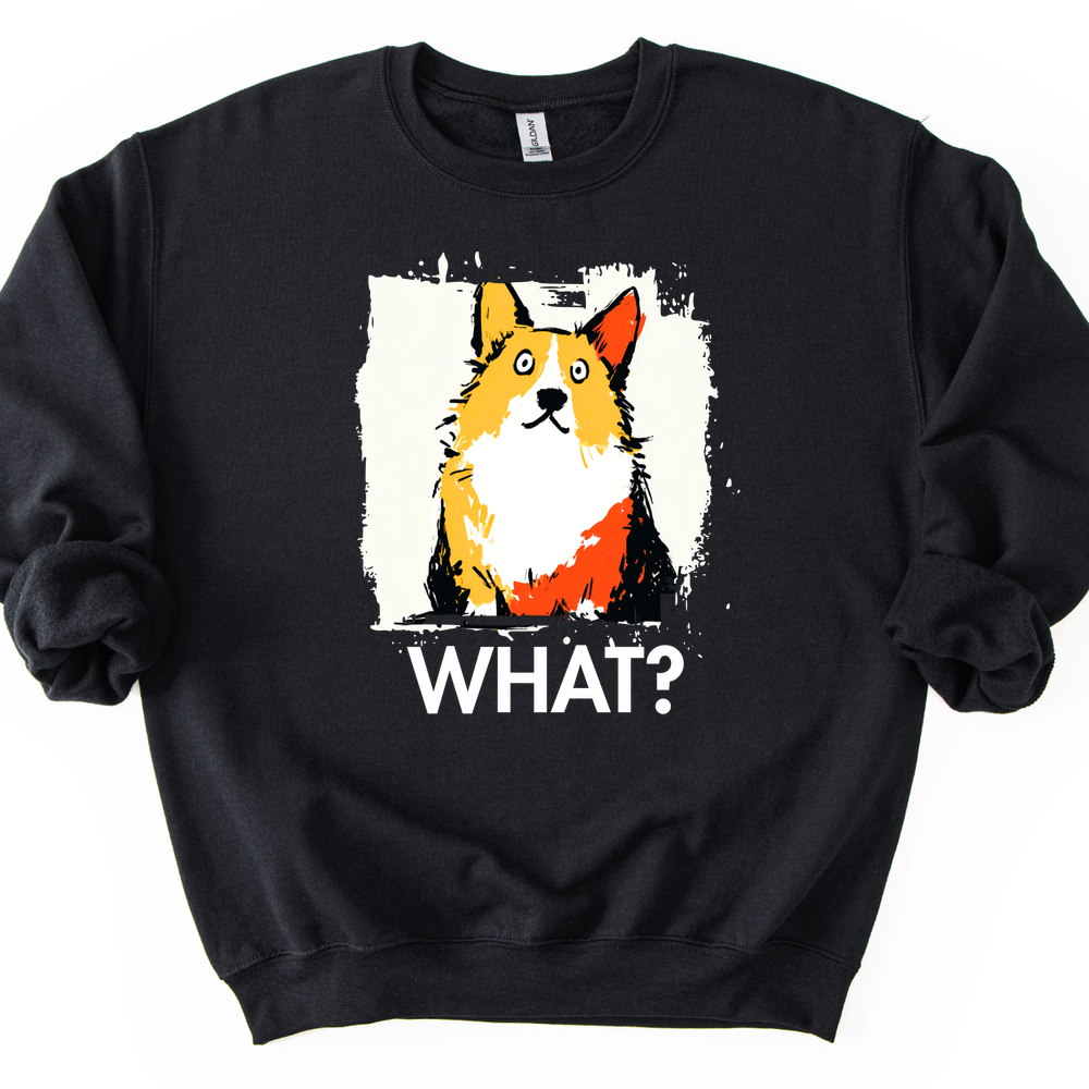 Corgi - What Dog Sweater - Black